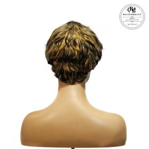 center wig machine made wig remy hair h030