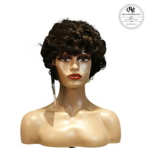 Home center wig machine made black wig remy hair tc064