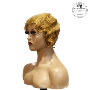 center wig machine made #27 wig remy hair h001
