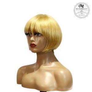 center wig machine made color wig remy hair