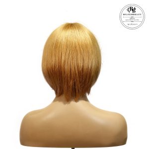 center wig machine made color wig remy hair