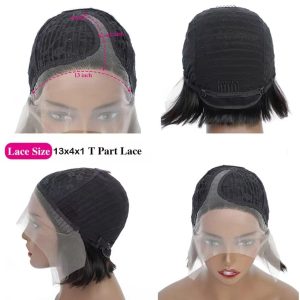 center wig straight t wig remy hair