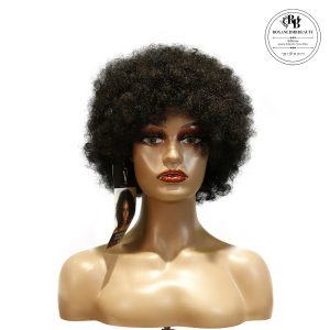 center wig machine made black wig remy hair tc010