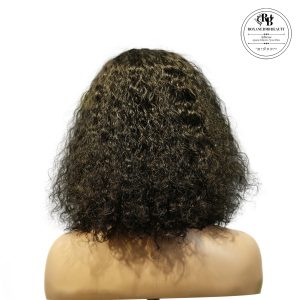 center wig machine made black wig remy hair tc047