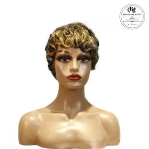 center wig machine made wig remy hair h030
