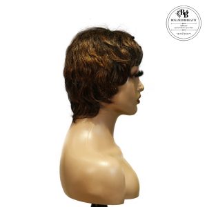 Home center wig machine made black wig remy hair tc066