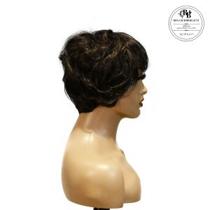 Home center wig machine made black wig remy hair tc041