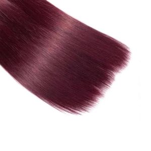 center wig remy hair 99j straight bundles brazilian weaving