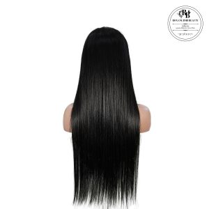 roxane bmb beauty natural black remy hair 6x7 lace closure straight human hair wig