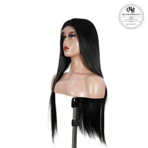 roxane bmb beauty natural black remy hair 6x7 lace closure straight human hair wig