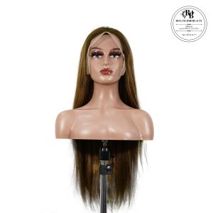 roxane bmb beauty 13x4 straight lace front wig m4&27 highlight remy hair 26 inch
