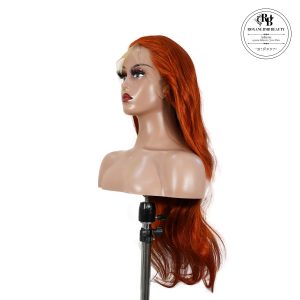 center wig 13x4 straight lace front wig 350 orange 26 inch remy hair