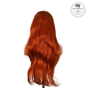 center wig 13x4 straight lace front wig 350 orange 26 inch remy hair