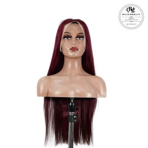 center wig 13x4 straight lace front wig 99j color 26 inch remy hair