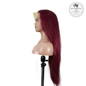 center wig 13x4 straight lace front wig 99j color 26 inch remy hair