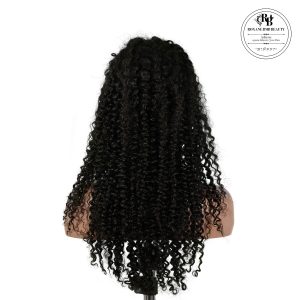 center wig 13x4 jerry curly lace front wig natural black remy hair
