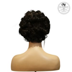 center wig machine made black wig remy hair tc064